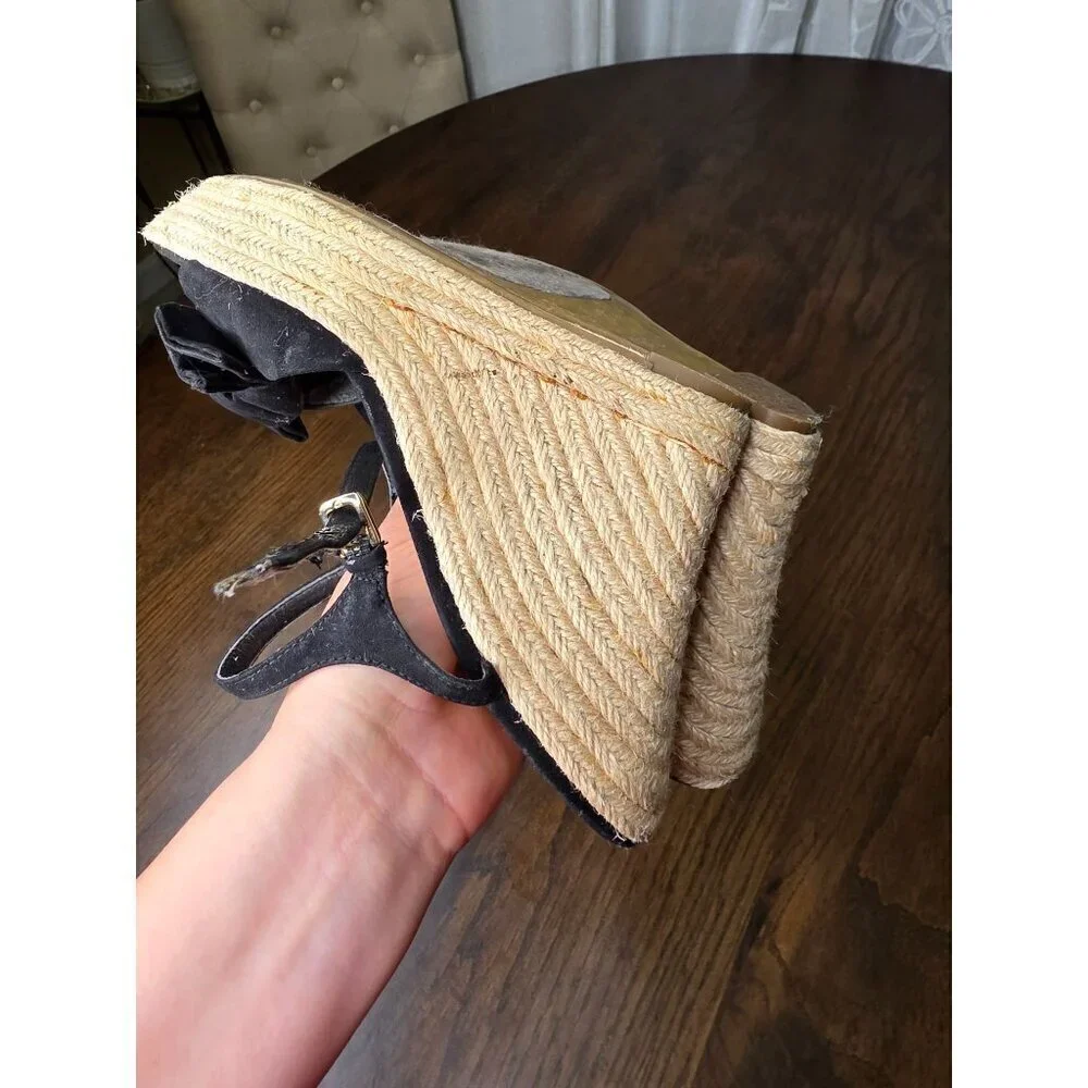 G by‎ Guess platform sandals wedges Black women size 7